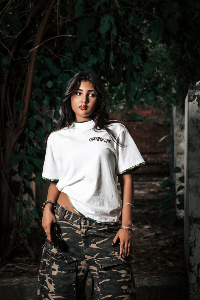 Camo Tee | White-Green