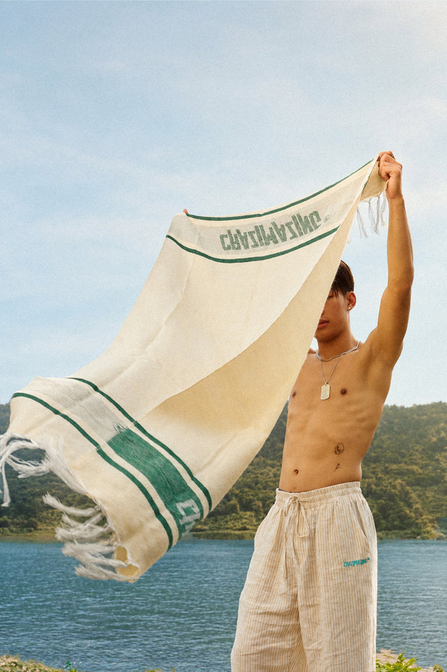 Crazimazing Green Beach Towel