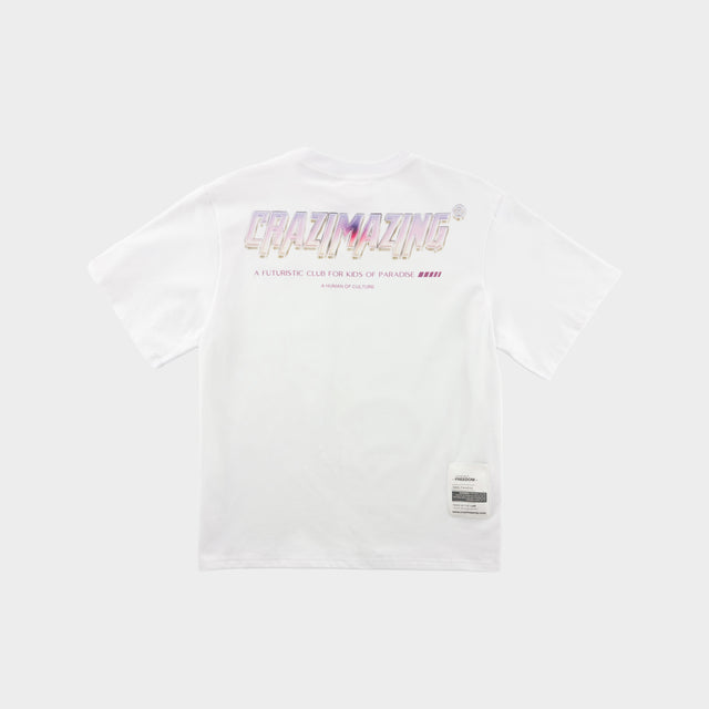 Crazimazing Crystal Tee | White