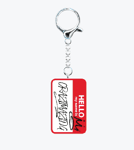 Hello My Name is Keychain | Stainless Enamel